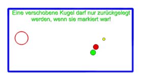 Spieler spielt eine fremde Kugel